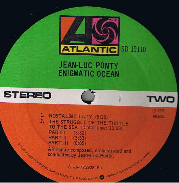 Jean-Luc Ponty ~ Enigmatic Ocean (Vinyl) - Djungel & Jazz