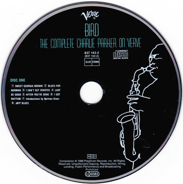 Charlie Parker ~ Bird (The Complete Charlie Parker On Verve) (Vinyl) - Djungel & Jazz