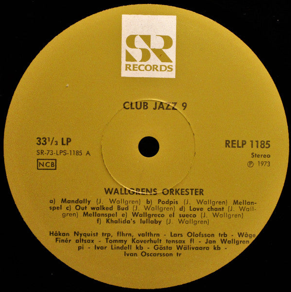 Wallgrens Orkester / Ove Linds Sextett ~ Club Jazz 9 (Vinyl) - Djungel & Jazz