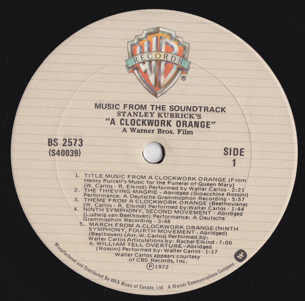 Various ~ Stanley Kubrick's A Clockwork Orange (Music From The Soundtrack) (Vinyl) - Djungel & Jazz