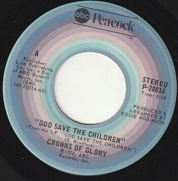 The Crowns Of Glory ~ God Save The Children (Vinyl) - Djungel & Jazz