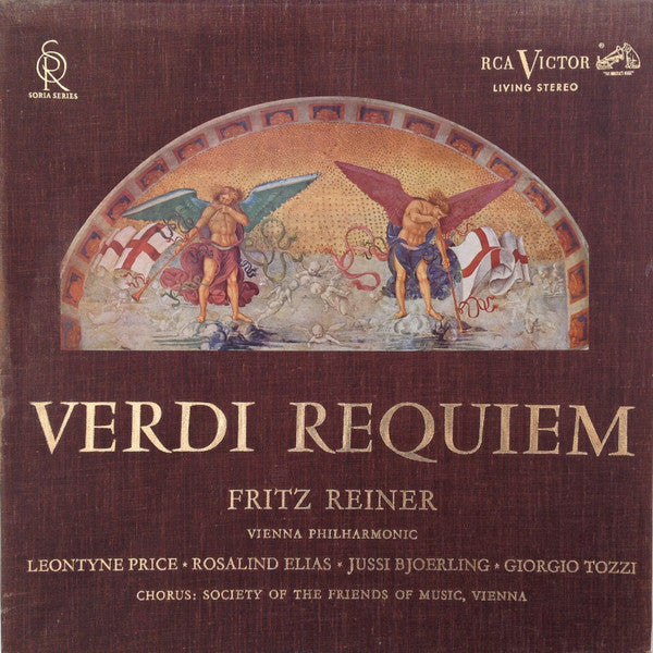 Giuseppe Verdi - Fritz Reiner ⋆ Wiener Philharmoniker ⋆ Leontyne Price ⋆ Rosalind Elias ⋆ Jussi Björling ⋆ Giorgio Tozzi ⋆ Wiener Singverein ~ Requiem (Vinyl) - Djungel & Jazz