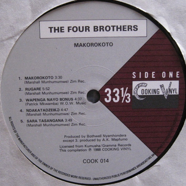 The Four Brothers ~ Makorokoto (Vinyl) - Djungel & Jazz