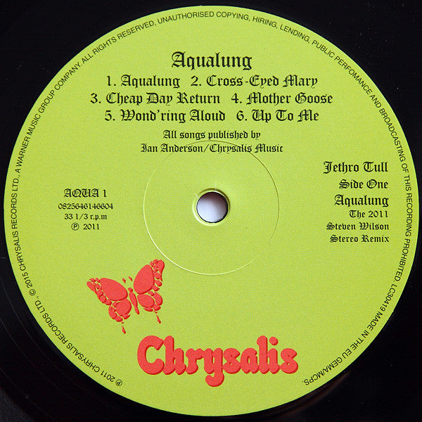 Jethro Tull ~ Aqualung (The 2011 Steven Wilson Stereo Remix) (Vinyl) - Djungel & Jazz
