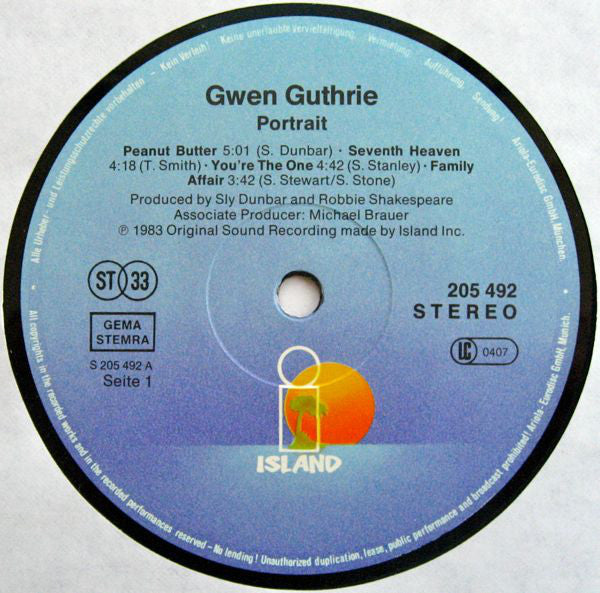 Gwen Guthrie ~ Portrait (Vinyl) - Djungel & Jazz