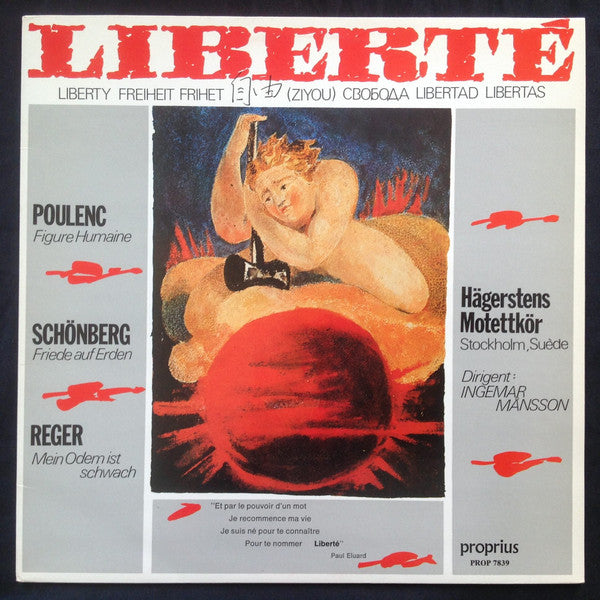 Hägerstens Motettkör, Francis Poulenc, Arnold Schoenberg, Max Reger ~ Liberté (Vinyl) - Djungel & Jazz