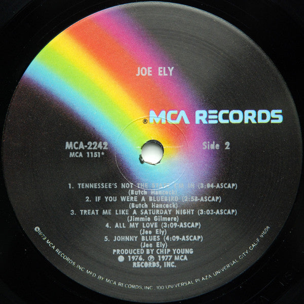 Joe Ely : Joe Ely (LP, Album, Glo)