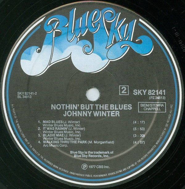 Johnny Winter : Nothin' But The Blues (LP, Album)