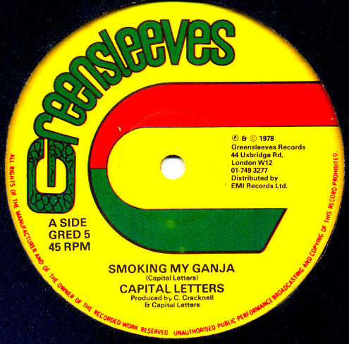 Capital Letters ~ Smoking My Ganja (Vinyl) - Djungel & Jazz