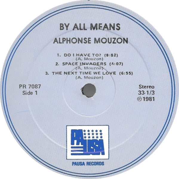 Alphonse Mouzon ~ By All Means (Vinyl) - Djungel & Jazz