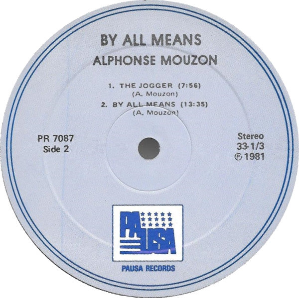 Alphonse Mouzon ~ By All Means (Vinyl) - Djungel & Jazz