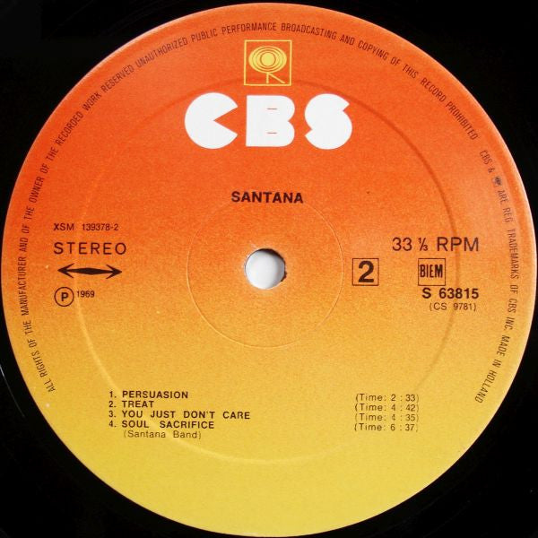 Santana ~ Santana (Vinyl) - Djungel & Jazz