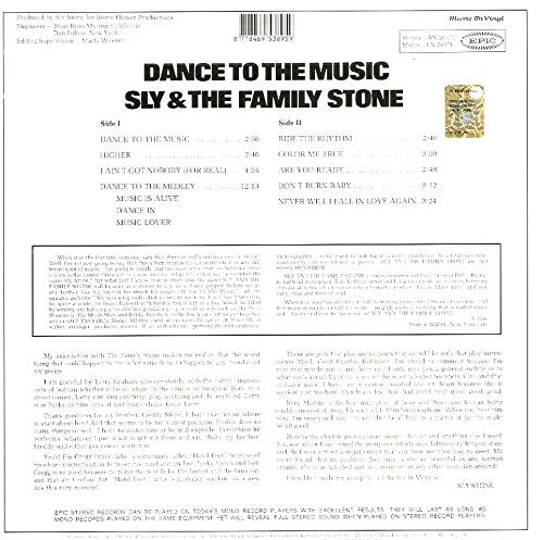 Sly & The Family Stone ~ Dance To The Music (Vinyl) - Djungel & Jazz