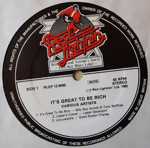Various ~ It's Great To Be Rich (Vinyl) - Djungel & Jazz