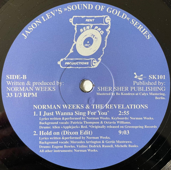 Norman Weeks & The Revelations : Hold On (12")