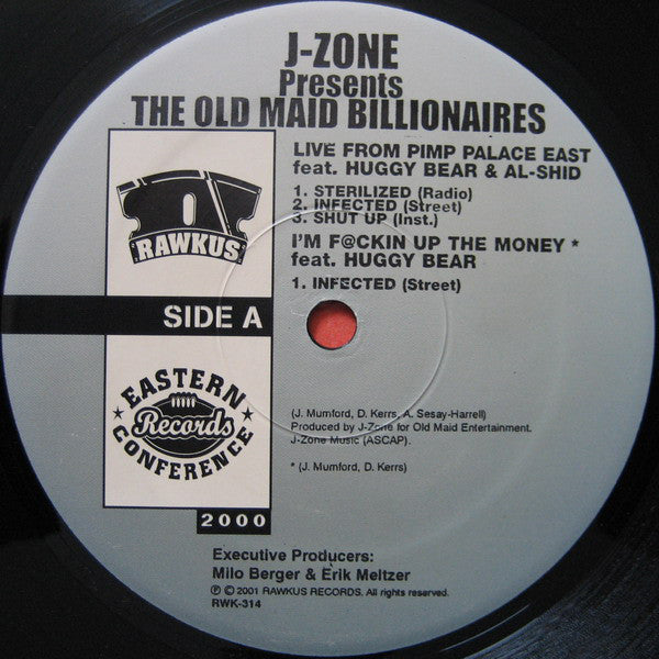 J-Zone Presents The Old Maid Billionaires : Live From Pimp Palace East (12", Single)
