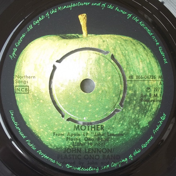 John Lennon & Yoko Ono / The Plastic Ono Band ~ Mother / Why (Vinyl) - Djungel & Jazz
