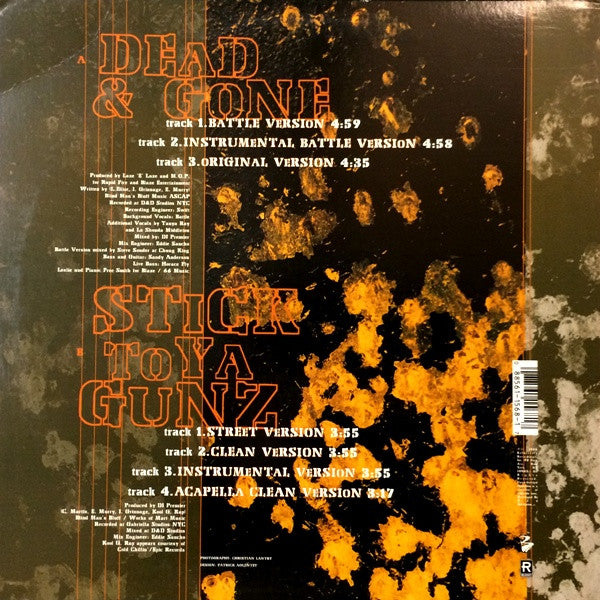 M.O.P ~ Dead & Gone / Stick To Ya Gunz (Vinyl) - Djungel & Jazz