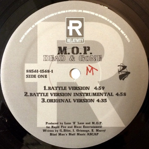 M.O.P ~ Dead & Gone / Stick To Ya Gunz (Vinyl) - Djungel & Jazz