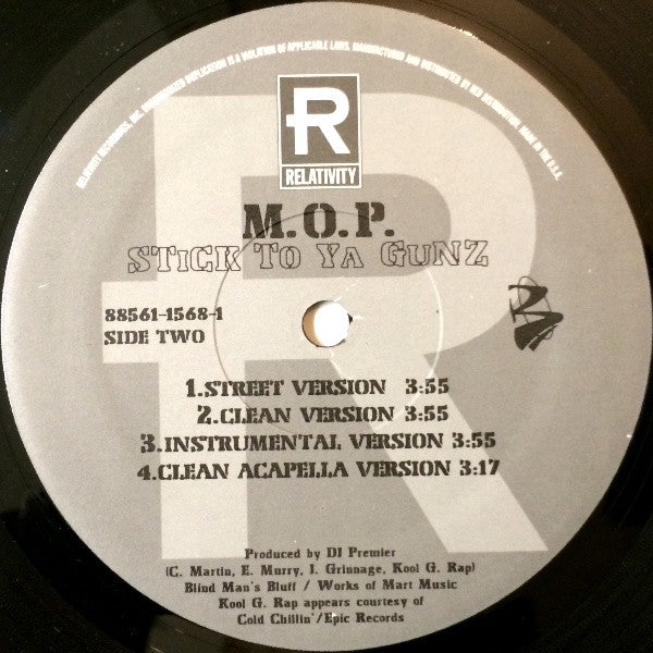 M.O.P ~ Dead & Gone / Stick To Ya Gunz (Vinyl) - Djungel & Jazz