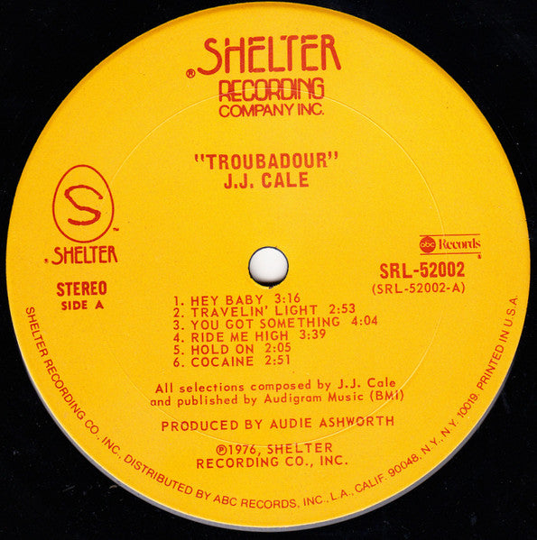 J.J. Cale ~ Troubadour (Vinyl) - Djungel & Jazz