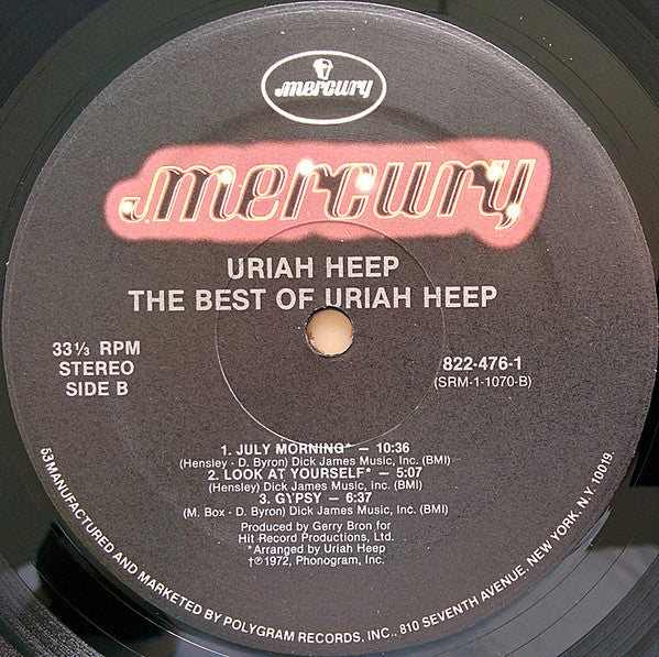 Uriah Heep ~ The Best Of Uriah Heep (Vinyl) - Djungel & Jazz