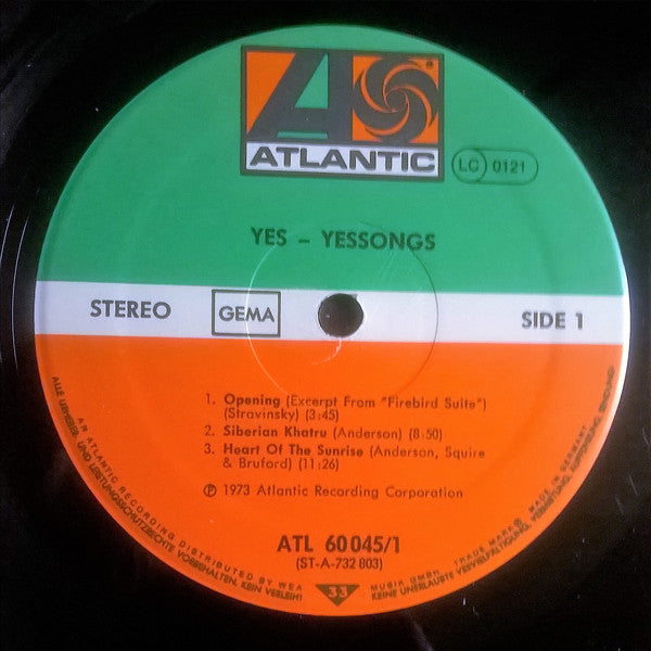 Yes ~ Yessongs (Vinyl) - Djungel & Jazz
