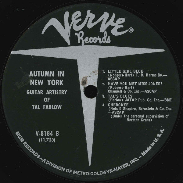 Tal Farlow ~ Autumn In New York (Vinyl) - Djungel & Jazz
