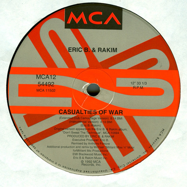 Eric B. & Rakim ~ Casualties Of War (Vinyl) - Djungel & Jazz