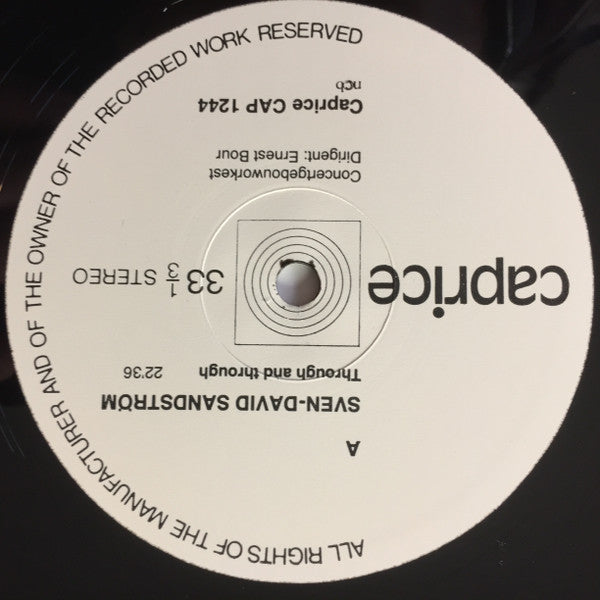 Sven-David Sandström ~ Orkesterverk (Vinyl) - Djungel & Jazz