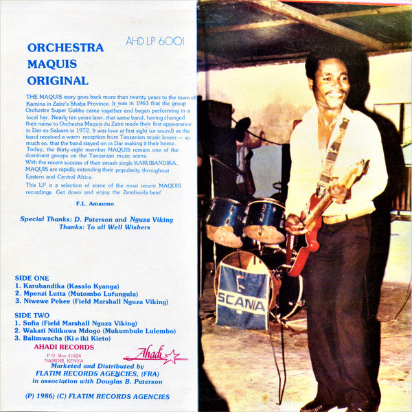 Orchestra Maquis Original ~ Karubandika (Vinyl) - Djungel & Jazz