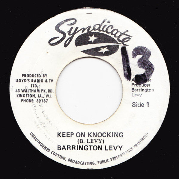 Barrington Levy : Keep On Knocking (7")