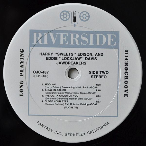 "Sweets" Edison And "Lockjaw" Davis ~ Jawbreakers (Vinyl) - Djungel & Jazz
