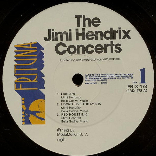 Jimi Hendrix ~ The Jimi Hendrix Concerts (Vinyl) - Djungel & Jazz