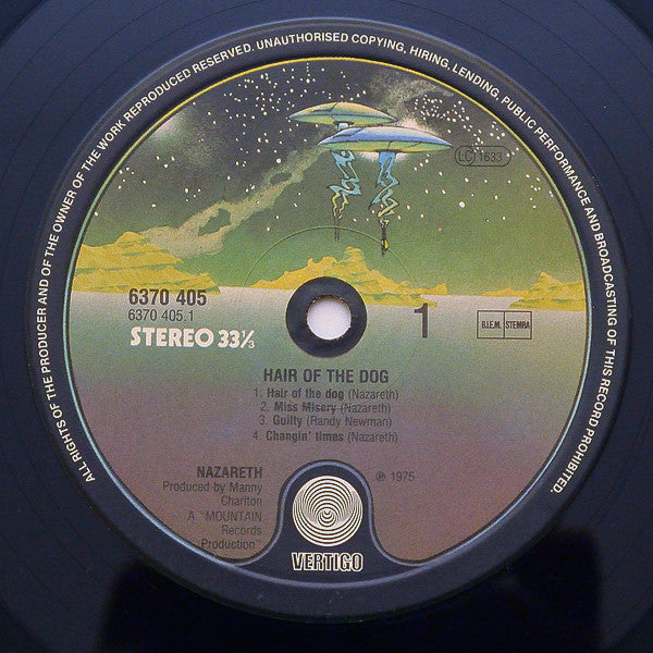 Nazareth (2) : Hair Of The Dog (LP, Album, RE)