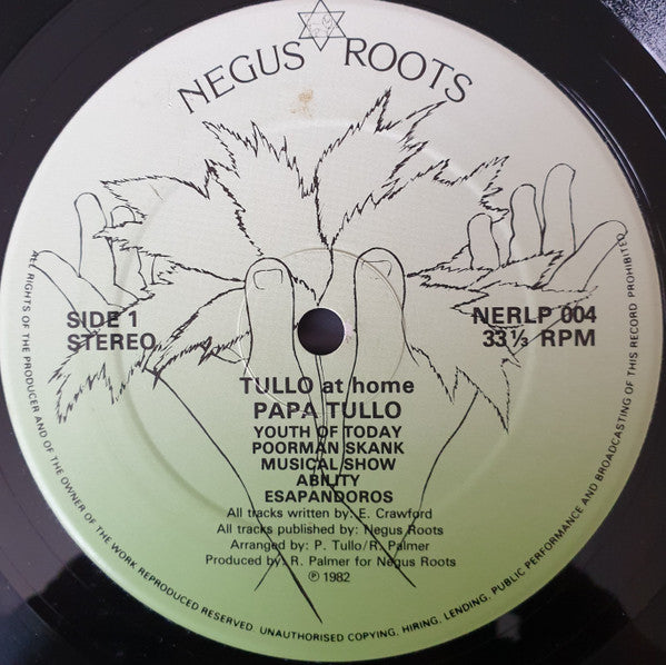 Papa Tullo : Tullo At Home (LP, Album)