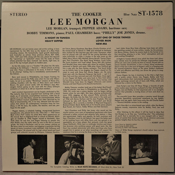 Lee Morgan ~ The Cooker (Vinyl) - Djungel & Jazz