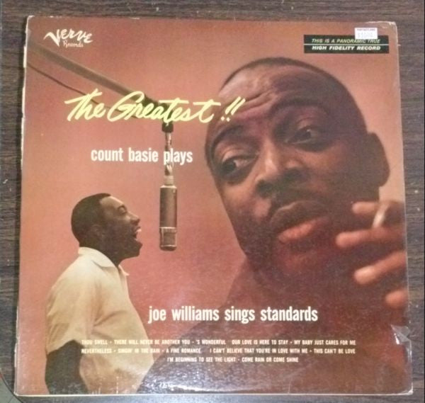 Count Basie, Joe Williams ~ The Greatest! Count Basie Plays...Joe Williams Sings Standards (Vinyl) - Djungel & Jazz
