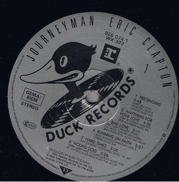 Eric Clapton ~ Journeyman (Vinyl) - Djungel & Jazz