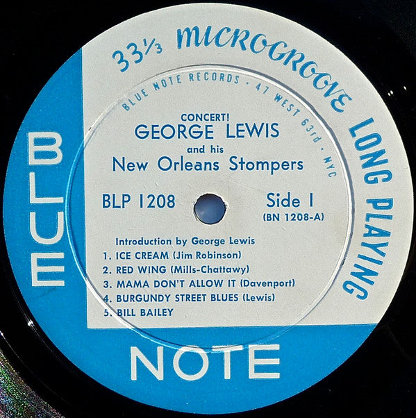 George Lewis And His New Orleans Stompers ~ Concert! (Vinyl) - Djungel & Jazz