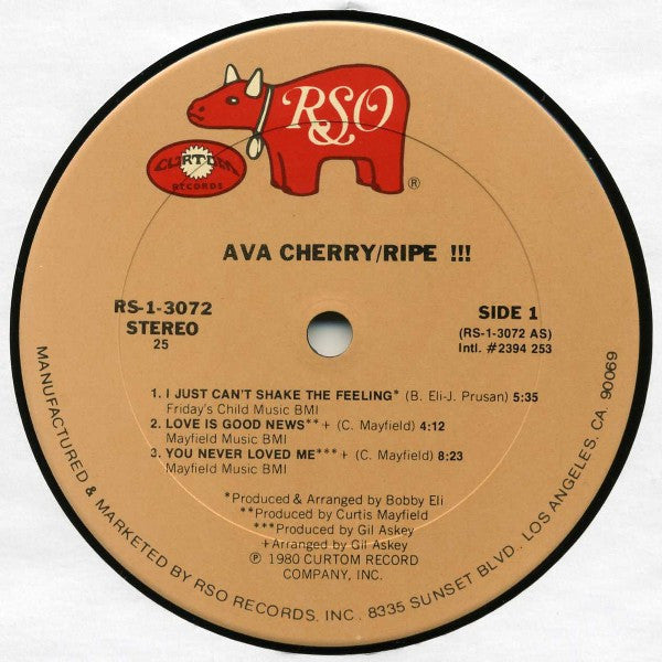 Ava Cherry ~ Ripe !!! (Vinyl) - Djungel & Jazz