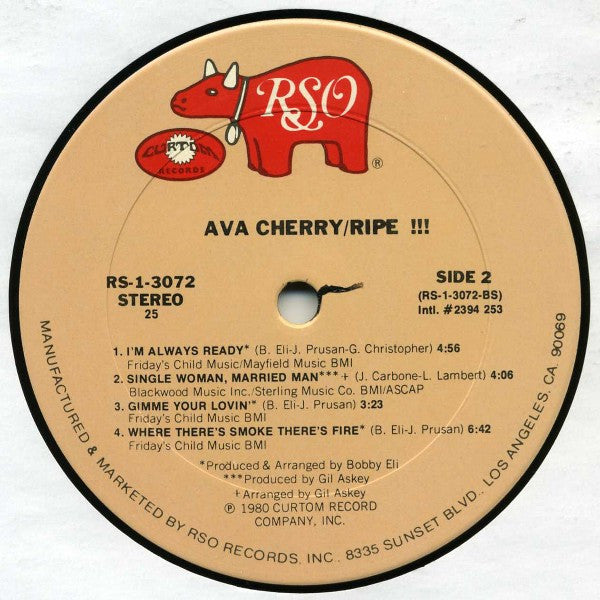 Ava Cherry ~ Ripe !!! (Vinyl) - Djungel & Jazz