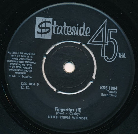 Little Stevie Wonder* : Fingertips (7", Single)