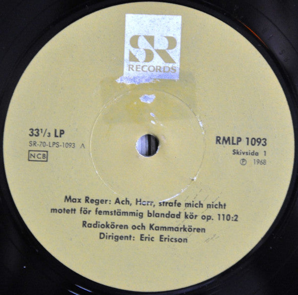 Eric Ericson ~ Max Reger Och Bengt Hambræus (Vinyl) - Djungel & Jazz