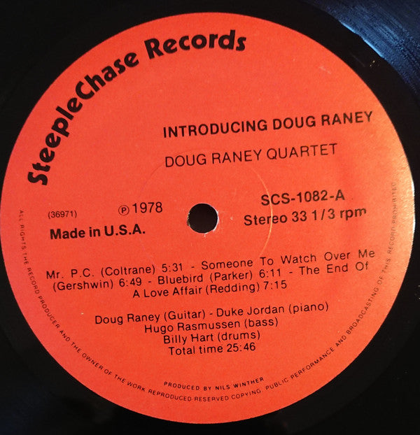 Doug Raney Quartet : Introducing Doug Raney (LP, Album)
