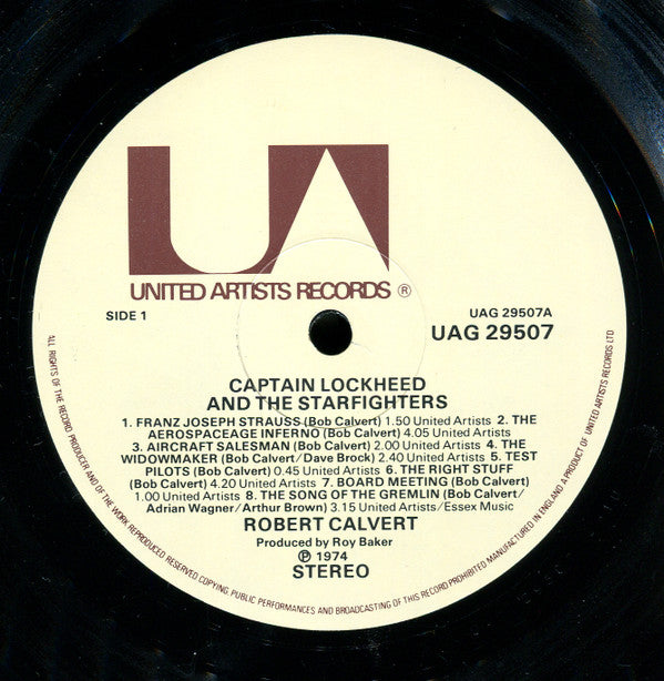 Robert Calvert ~ Captain Lockheed And The Starfighters (Vinyl) - Djungel & Jazz