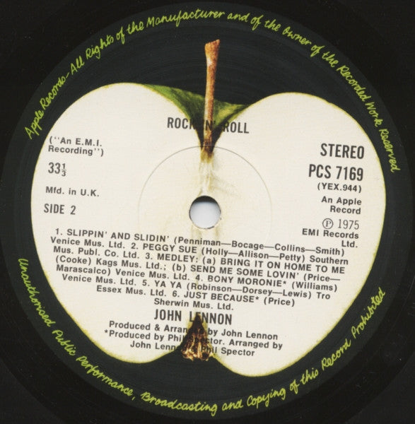 John Lennon ~ Rock 'N' Roll (Vinyl) - Djungel & Jazz