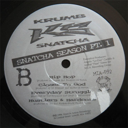 Krumb Snatcha ~ Snatcha Season Pt. 1 (Vinyl) - Djungel & Jazz