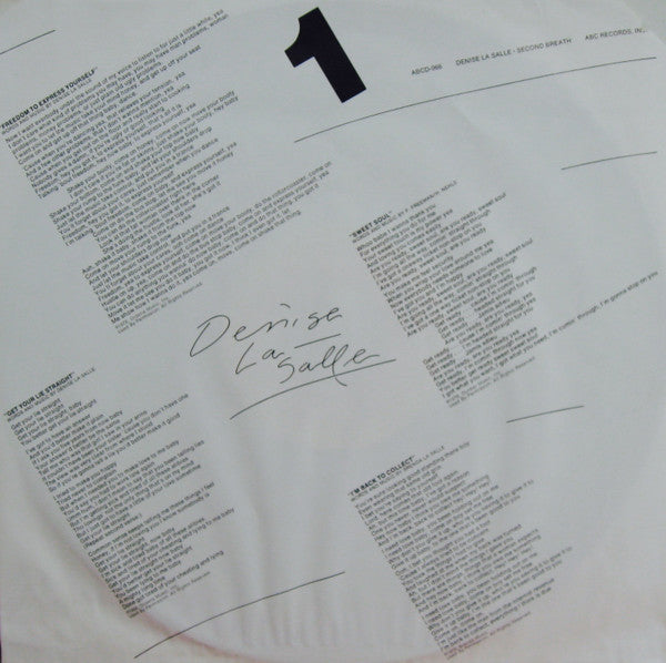 Denise La Salle* : Second Breath (LP, Album, Pit)
