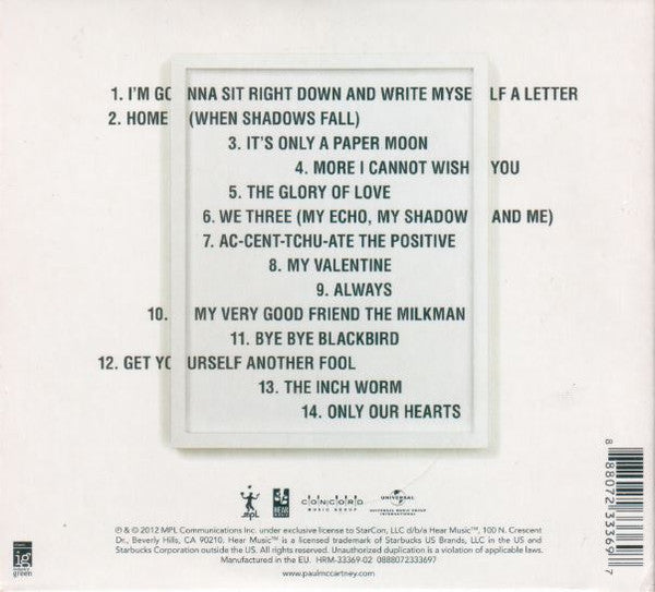 Paul McCartney ~ Kisses On The Bottom (Vinyl) - Djungel & Jazz